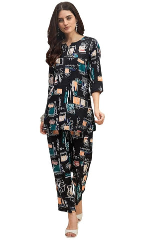 Truvon Fashions Women Cord Set, Kurta and Pant Set